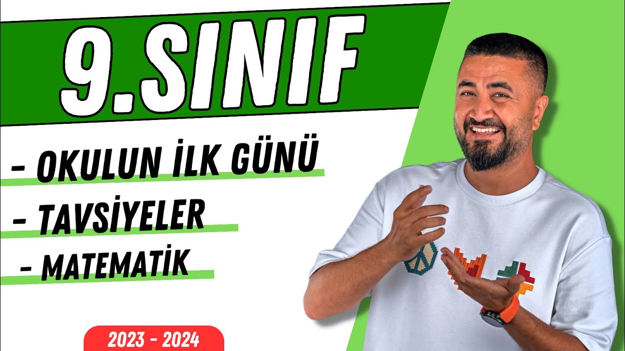 9. Sınıflara Tavsiyeler | Rehber Matematik