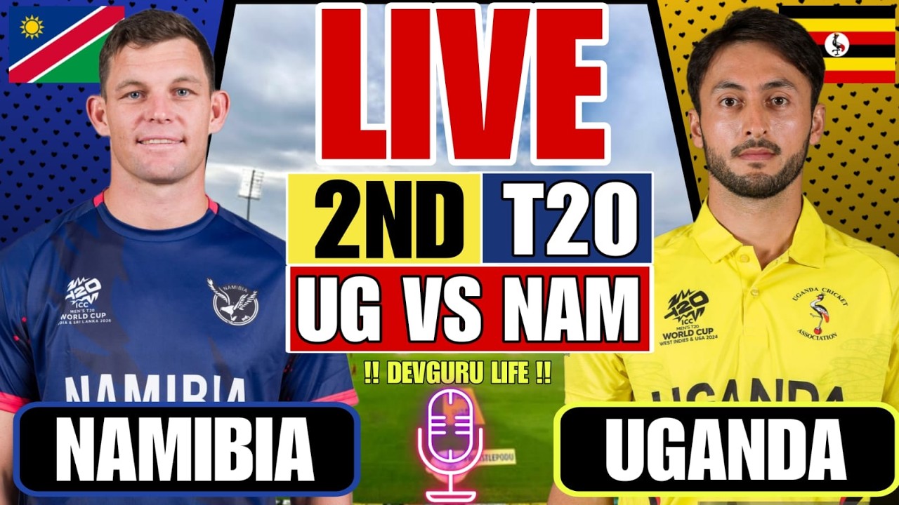 🔴Namibia vs Uganda | 2nd T20, UGA vs NAM 2026 | Scores and Commentary