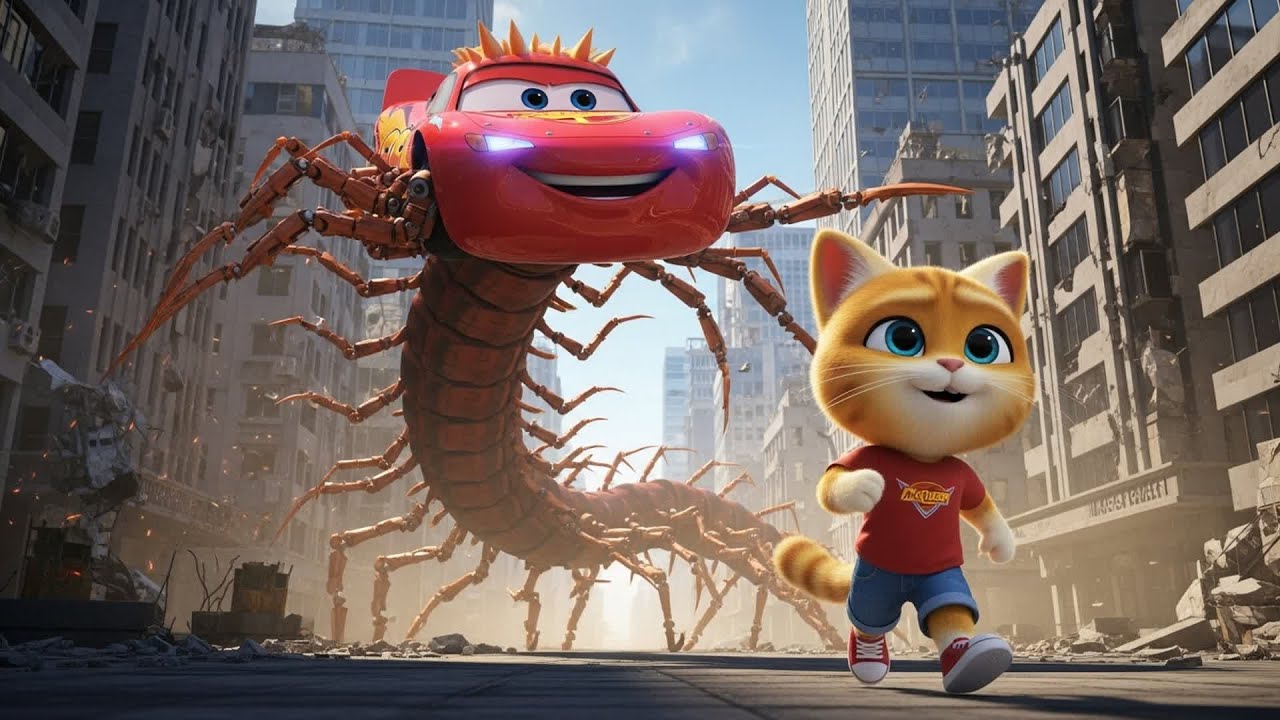 McQueen Transforms into a Centipede! CAT's Epic Rescue 🚗🐛 | CAT RACING