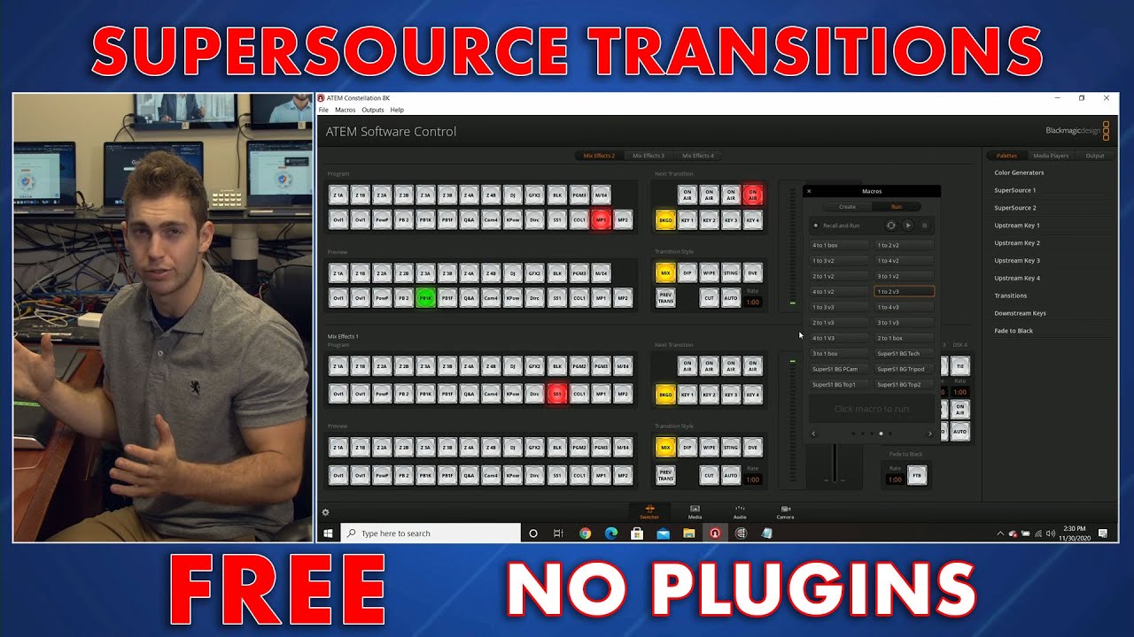 Animated SuperSource Transitions Using Macros