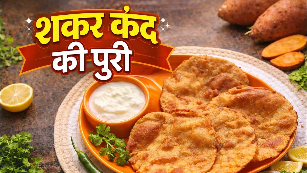 शकरकंद की मीठी पूरी | विदर्भ की ट्रेडिशनल रेसिपी😋