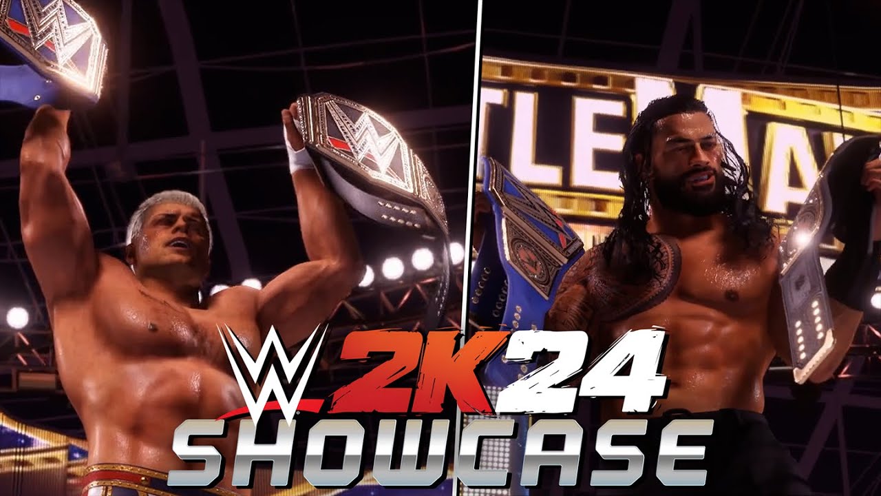 WWE 2K24 SHOWCASE - Cody Rhodes vs Roman Reigns FULL GAMEPLAY