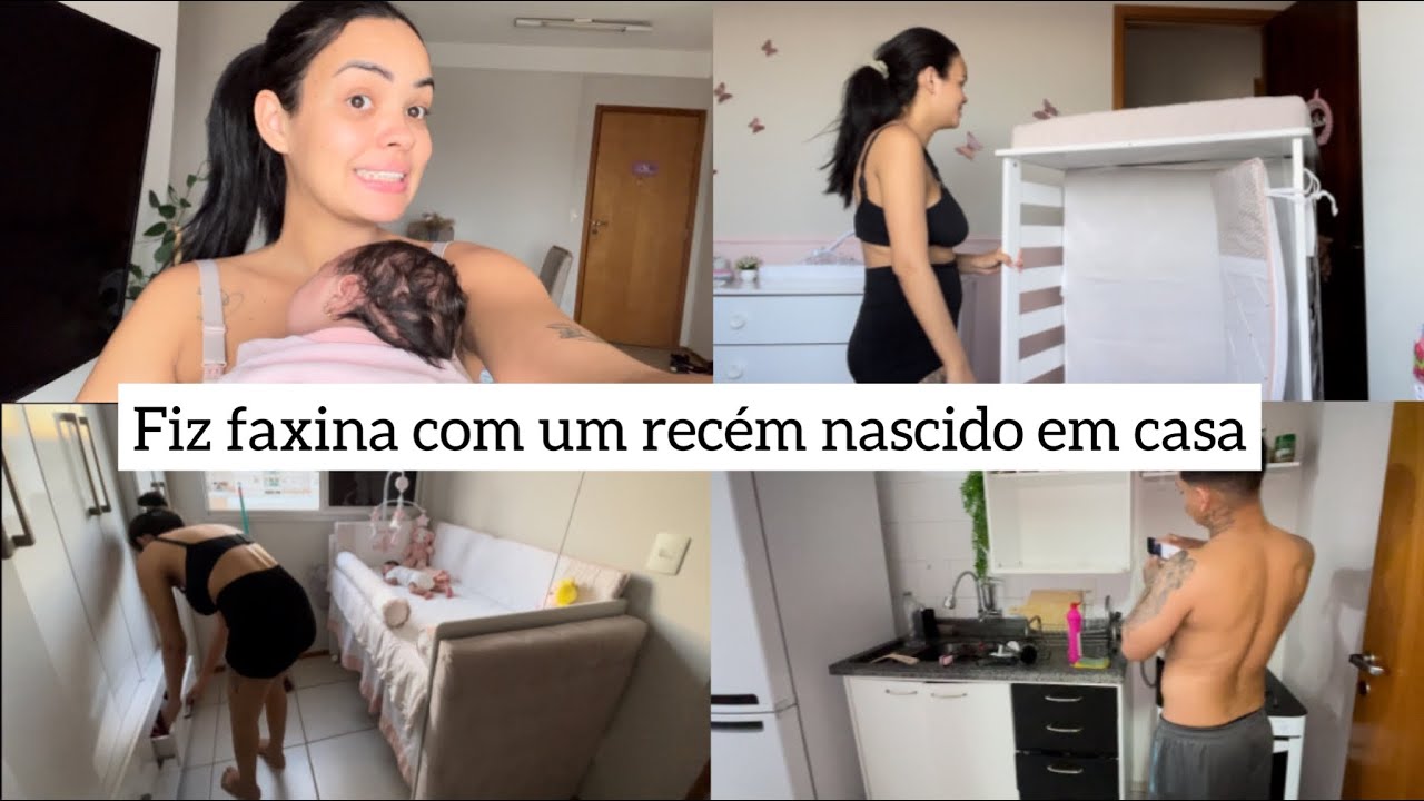 FAXINA NA CASA DEPOIS QUE TIVE BEBE| COMO ESTA SENDO? 😳🤱🏻