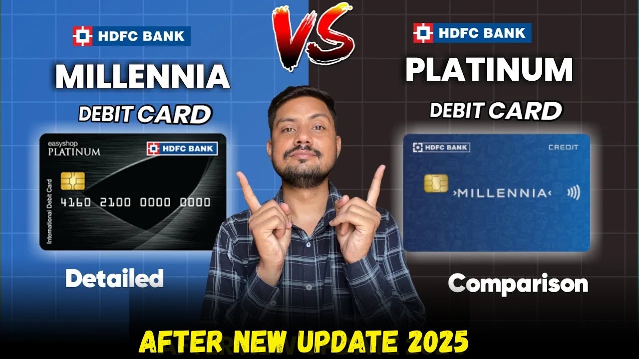 HDFC Millennia Debit Card vs HDFC Platinum Debit Card 🔥 Full Comparison | Which One is Best in 2025?