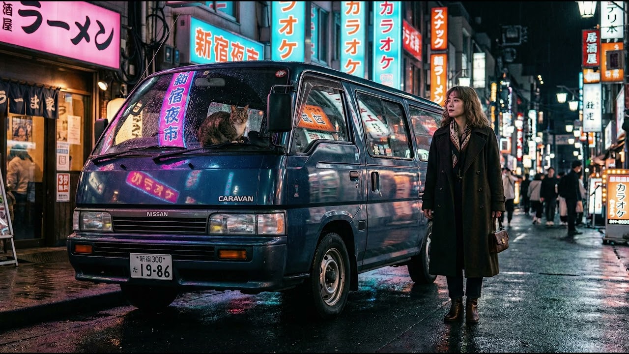 80s 日産キャラバン ナイトドライブ/Midnight Neon Cruise – 80s Nissan Caravan City Pop Instrumental