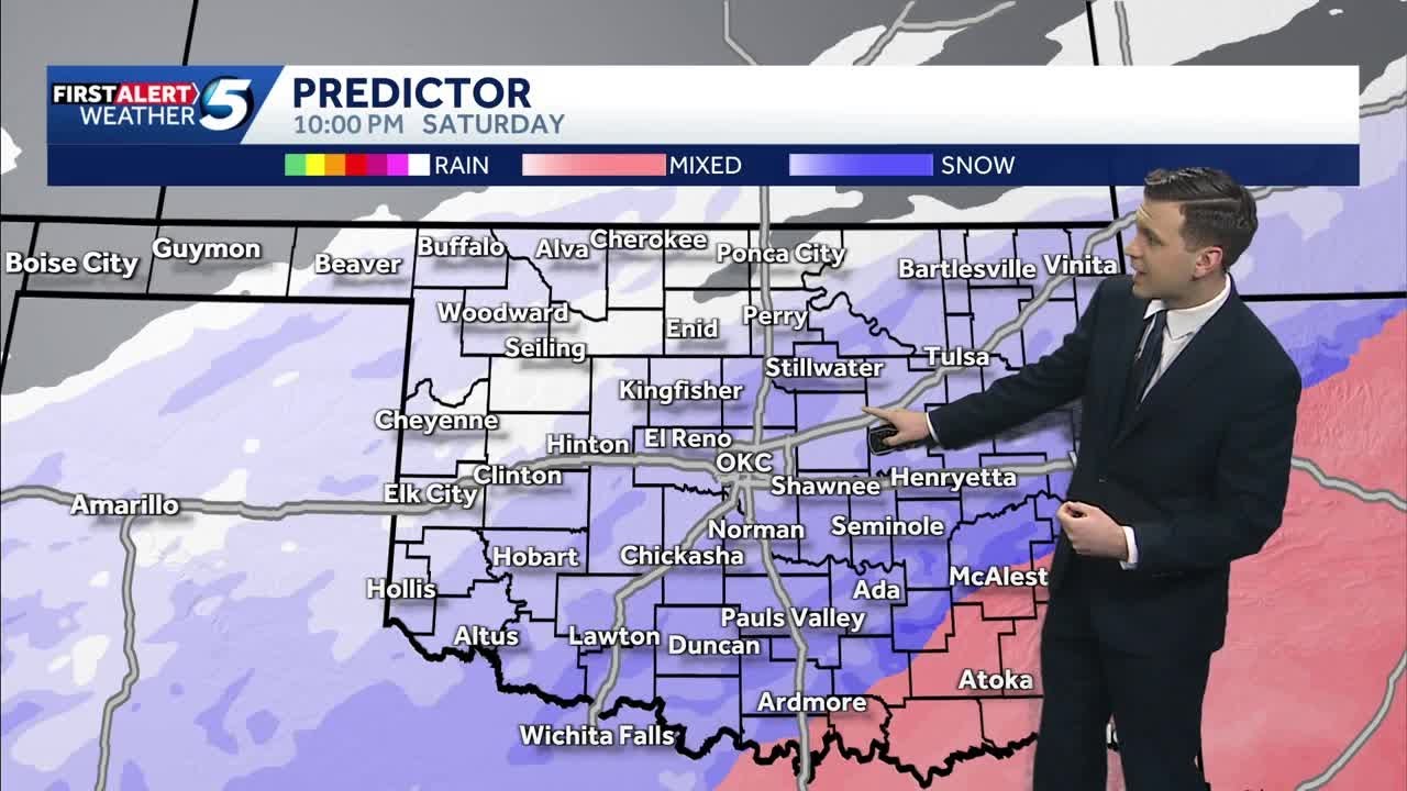 Oklahoma Winter Storm: Heavier snow expected Saturday after several inches fall Friday