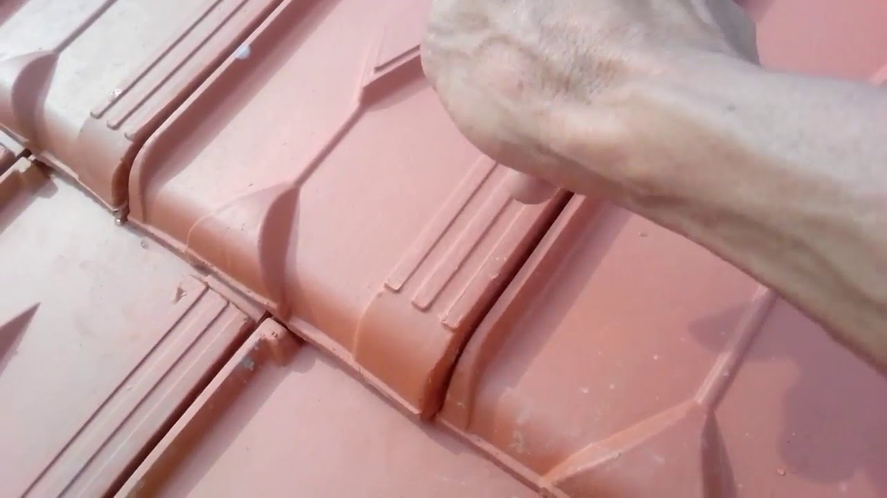 Cách lợp ngói bắt vit  (ngói 16) .How to make tile