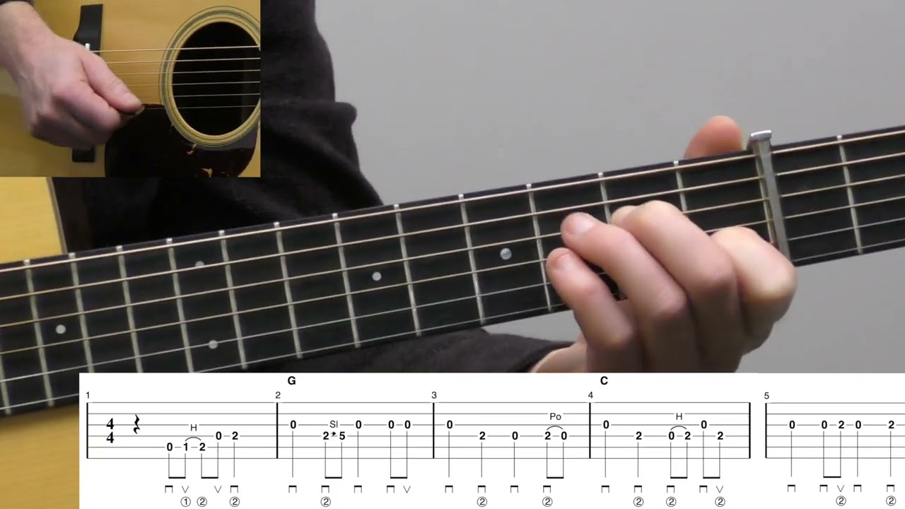 Are You Washed In The Blood | Beginner Bluegrass Guitar Lesson With Tab