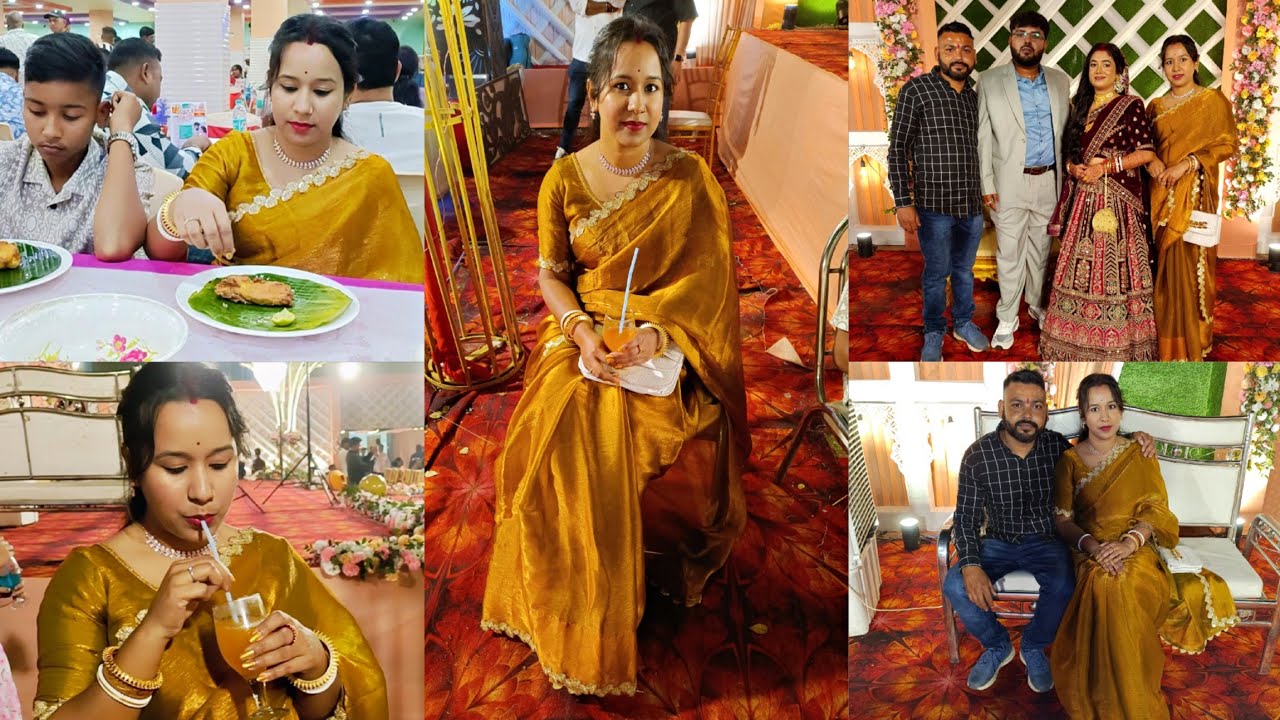 বরের বন্ধুর রিসেপশনে গিয়ে অনেক মজা করলাম💃💐।। এবছরের প্রথম বিয়ে বাড়ি ইনভিটেশন।। 