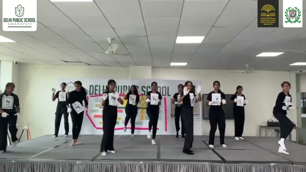 Grade 8B at DPS Amaravati brought the periodic table to life with their performance