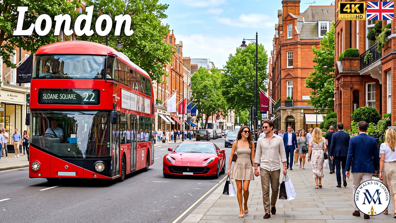 🇬🇧 LONDON WALK 4K 🔥 Walking Down the Iconic Chelsea Neighborhood's Streets 😍 So Beautiful | True 4K