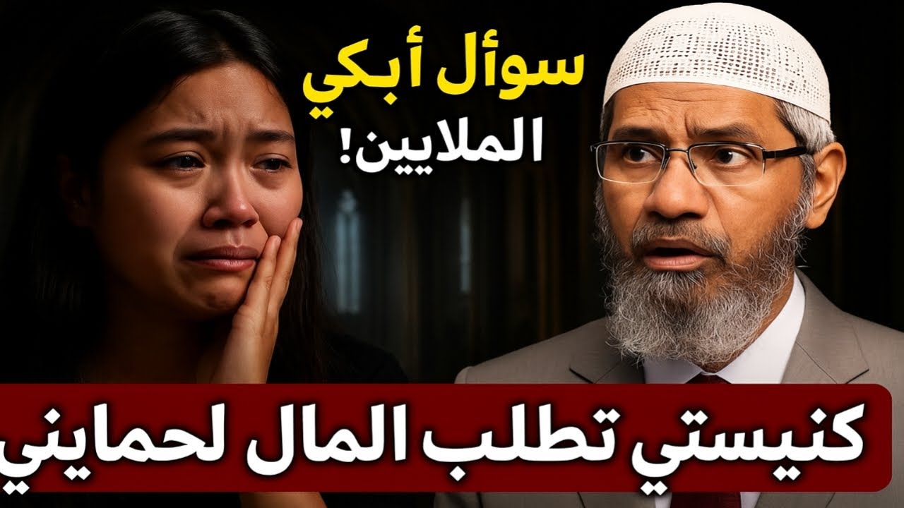 سؤال من فتاة مسيحية حول التبرعات في الكنيسة وتسأل ذاكر نايك| رد صادم!