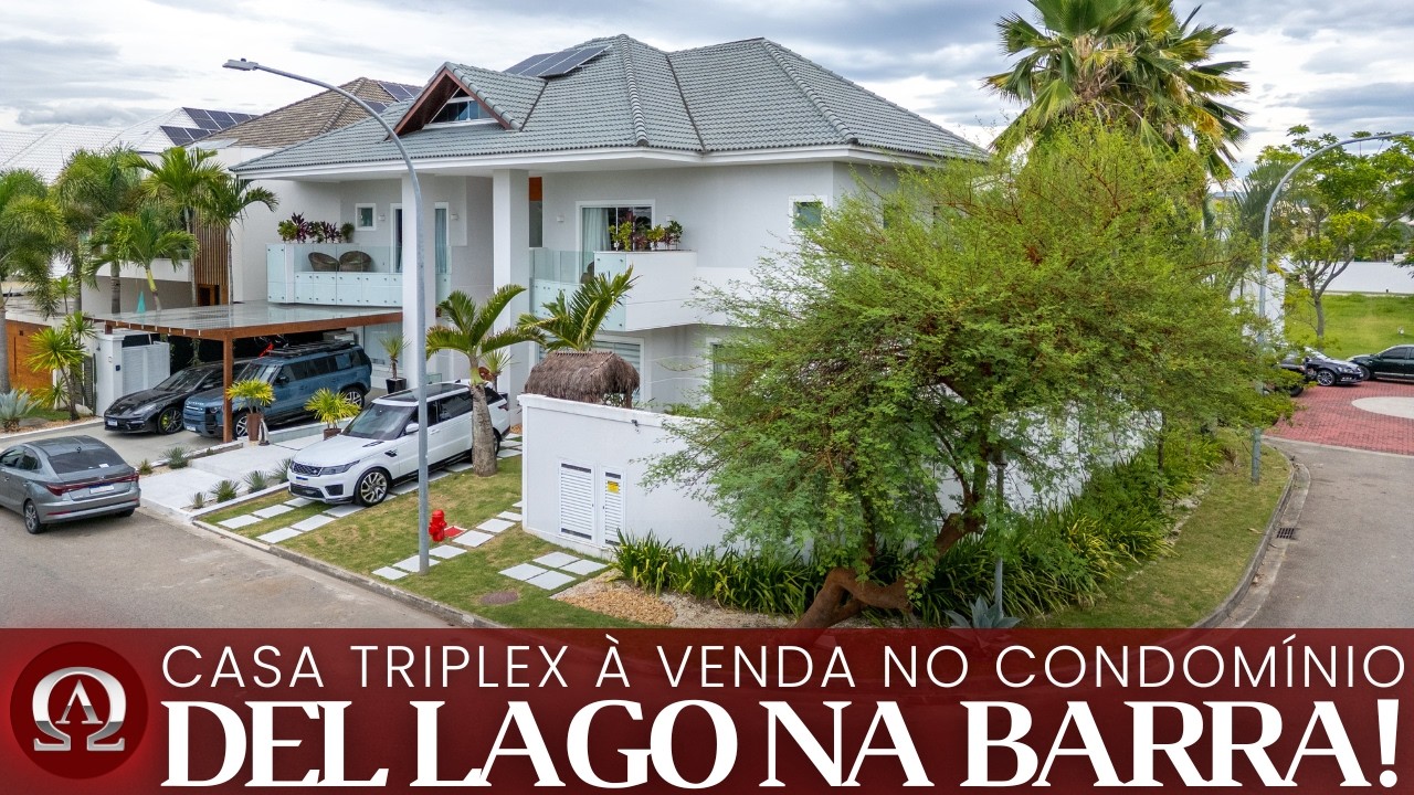 CASA TRIPLEX à venda no condomínio DEL LAGO na BARRA DA TIJUCA no Rio de Janeiro / RJ!