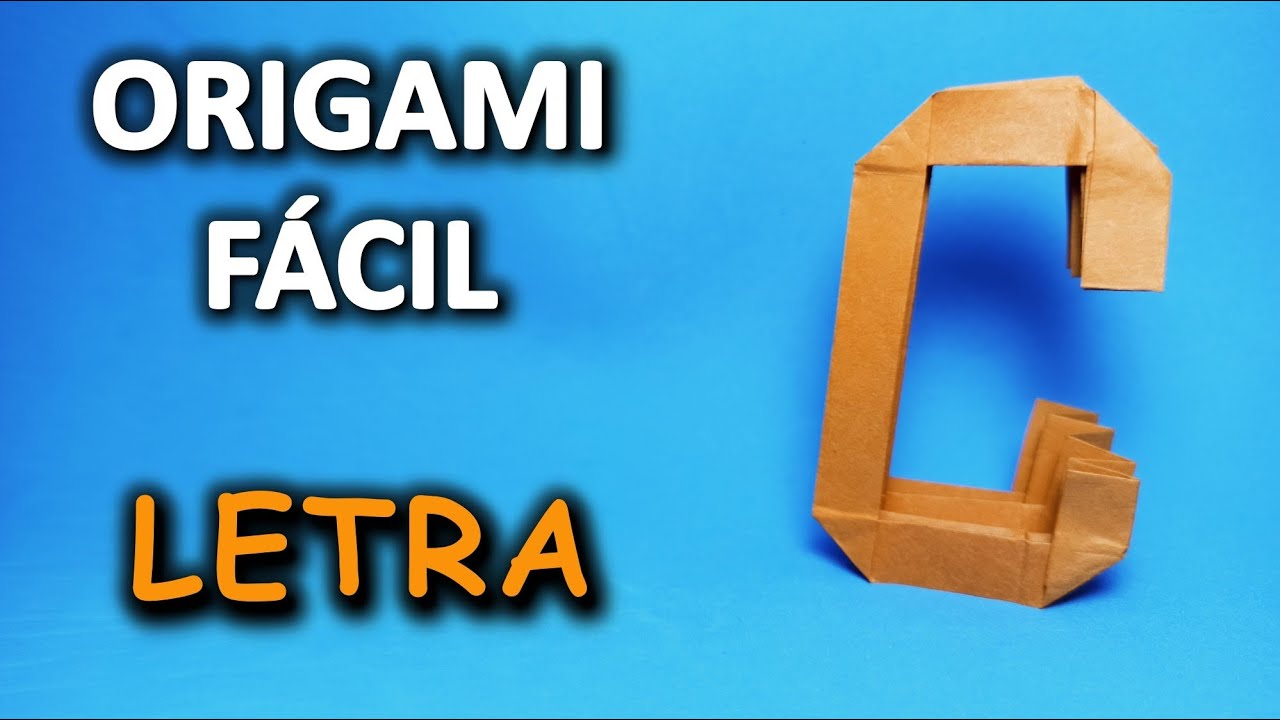 ORIGAMI - COMO FAZER LETRA C - Passo A Passo Simples, Fácil e Descomplicado