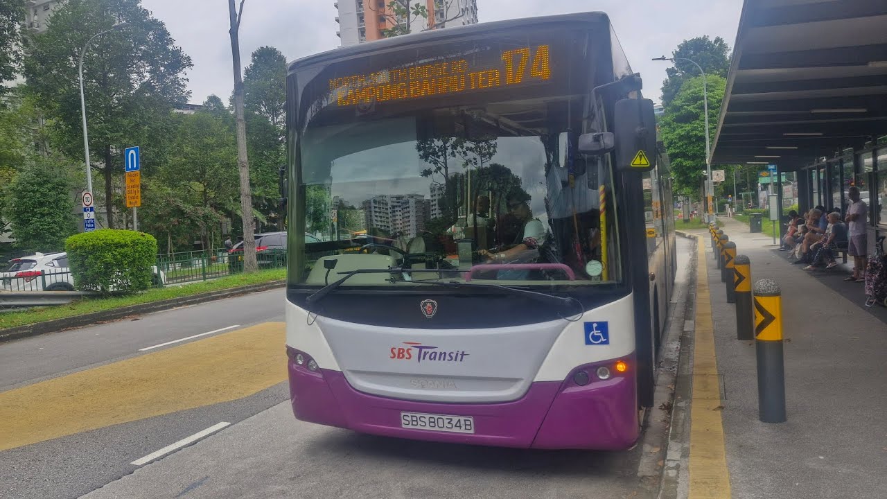 SBS Transit Bus Service 174 Scania K230UB Euro IV Batch 1 SBS8034B 