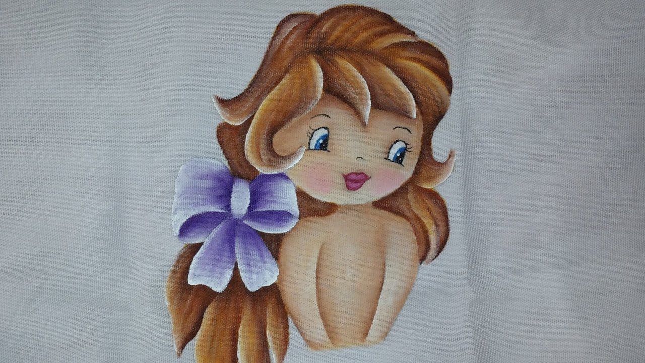Como pintar boneca em tecido simples e fácil