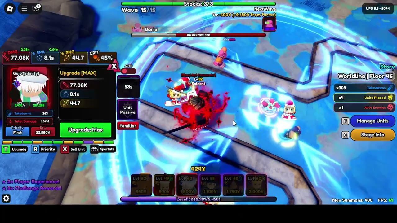 Worldlines 46 - 47 Full Gameplay No Mornarchs | Anime Vanguards