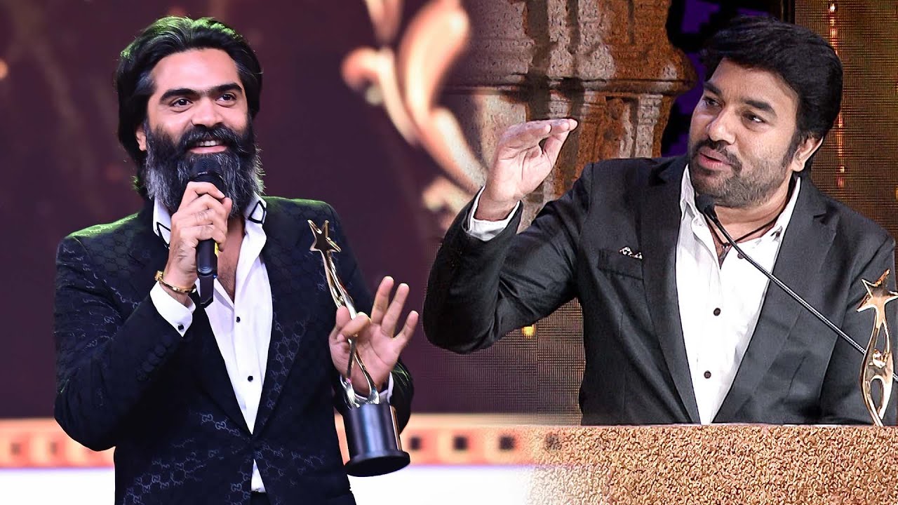 Силамбарасан ТР шутит с Мирчи Шивой на South Movie Awards | SIIMA 2022