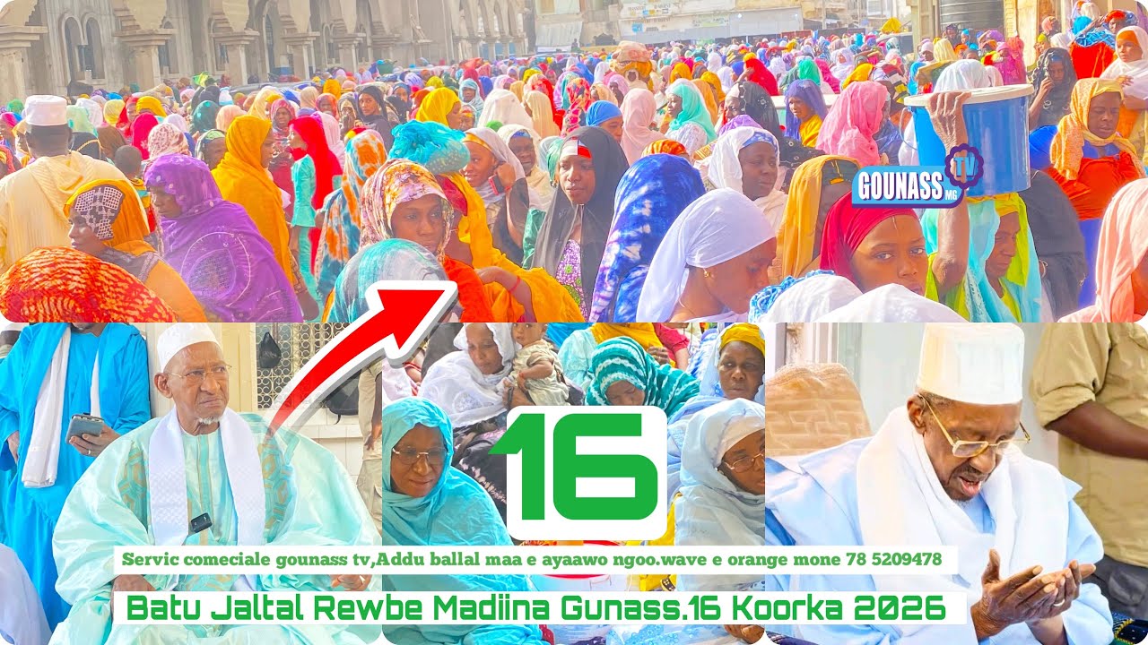 Jaltal Rewbe Madiina Gunass’nialnde aljumaa 16 Koorka 2026