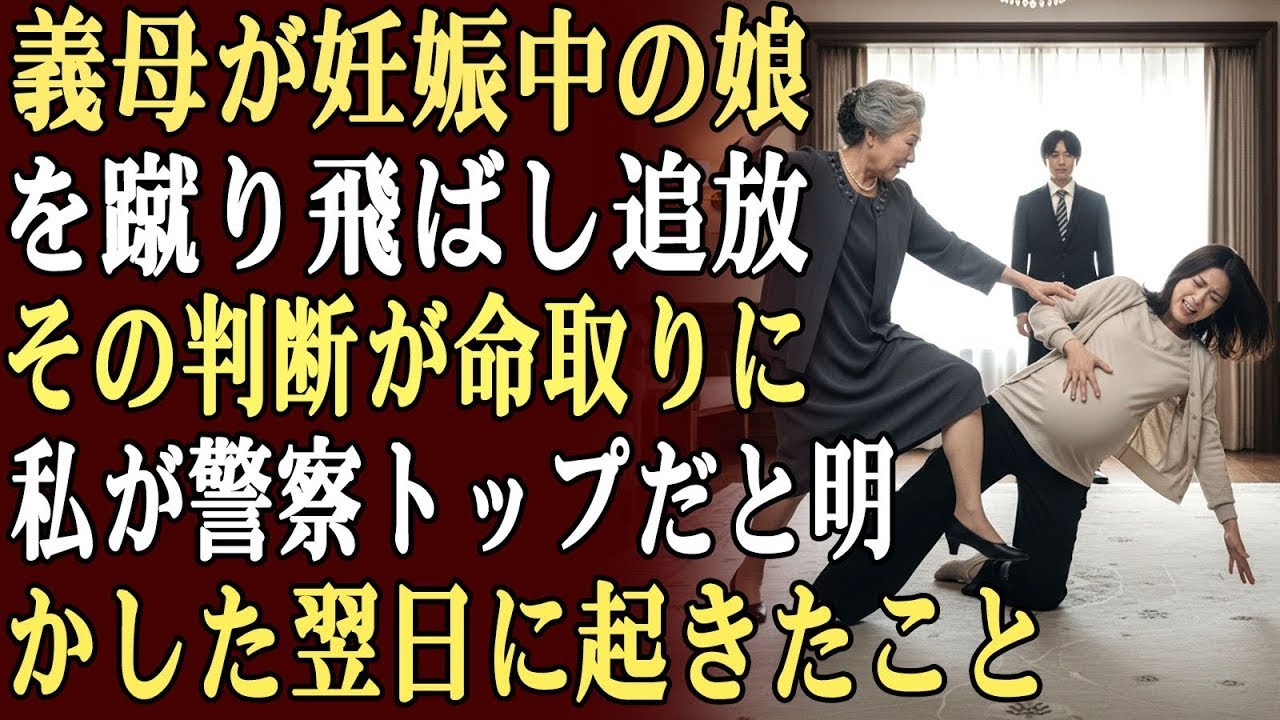 姑が妊娠中の娘を蹴り飛ばし、家から追い出した。彼らは私が日本の警察のトップだとは知らなかった。すぐに私は娘の正義を取り戻し、彼らの家族を破滅させた。