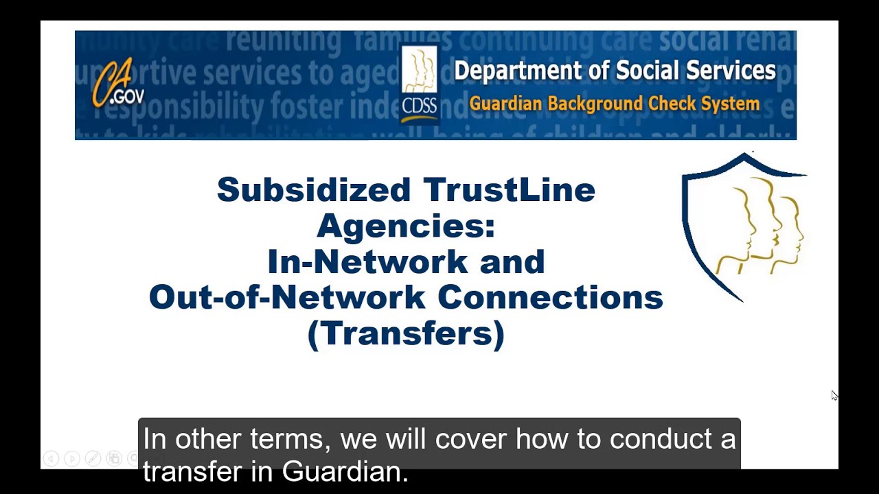 In Network and Out of Network Connections for TrustLine Subsidized Agency