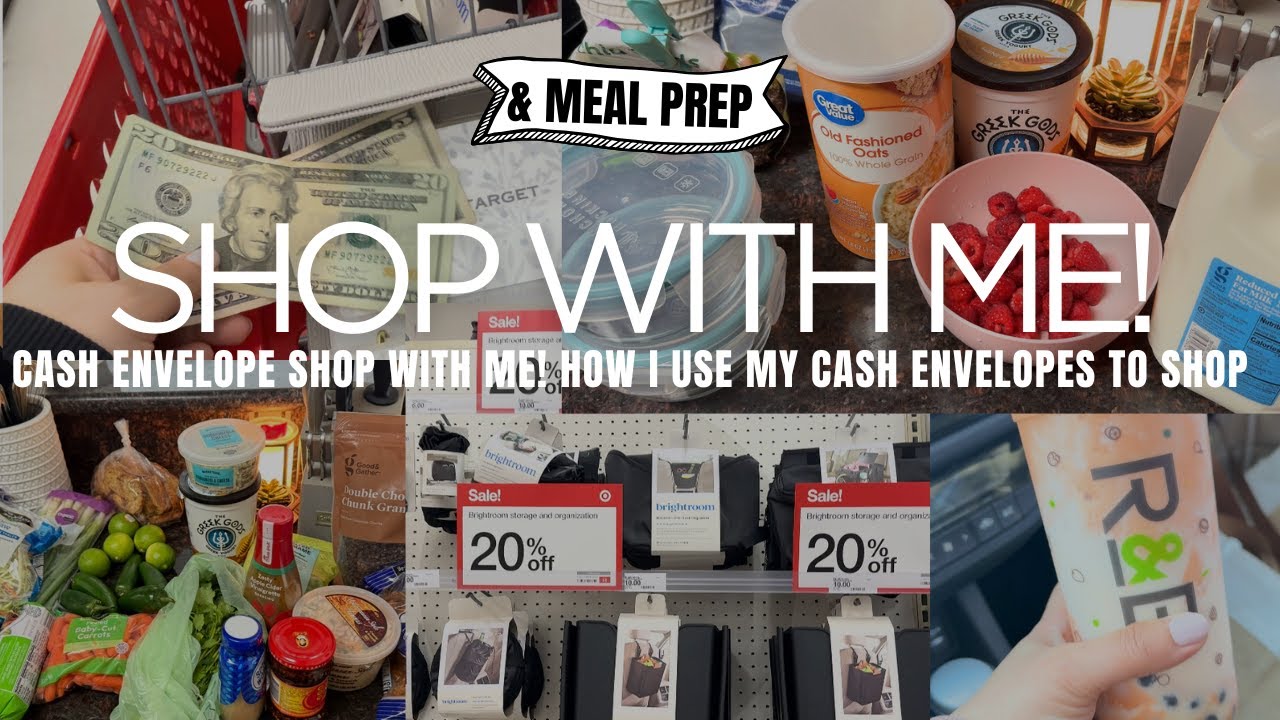 Shop With Me | How I Shop Using the Cash Envelope System | Target, Walmart, Amazon