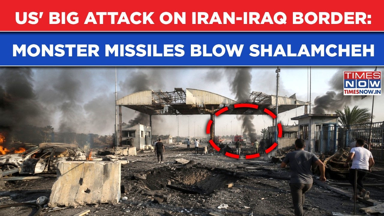 US Strikes Iran-Iraq Border Crossing In BIG ATTACK: Deaths As Monster Missiles Hit SHALAMCHEH