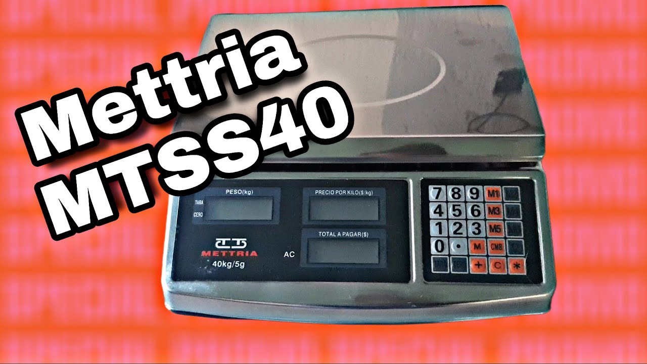 Bascula Mettria Acero Inoxidable | MTSS40 | Revisado y Calibración
