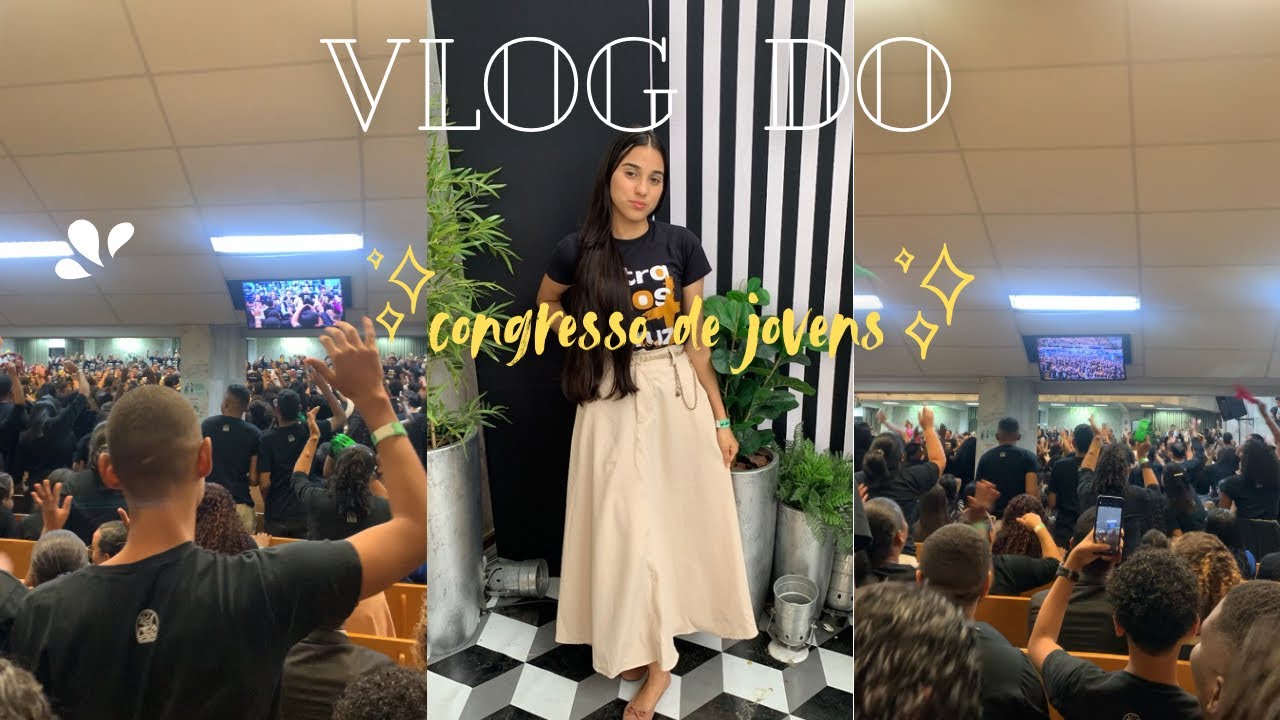 Vlog: Um dia comigo no congresso de jovens – +Make + cabelo+ look ✨🪞⛪️