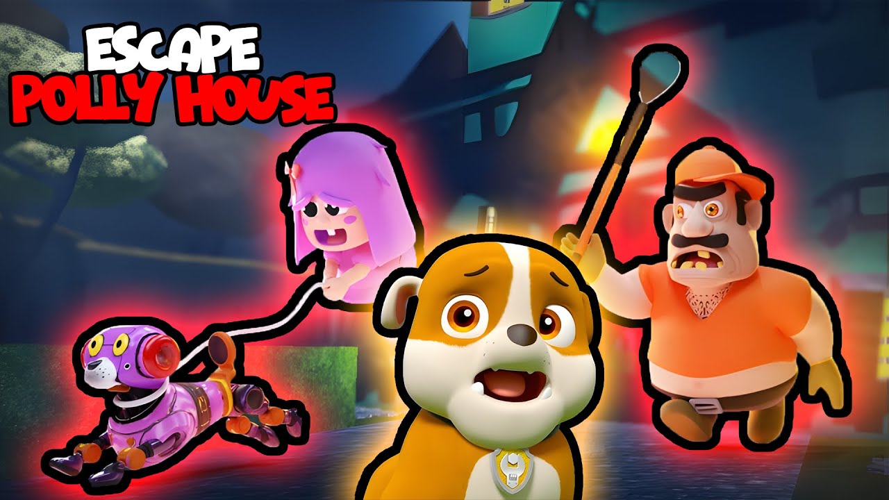 POLLY HOUSE ESCAPE (Obby) | Roblox Funny Moments | Rubble in Roblox #obby #roblox
