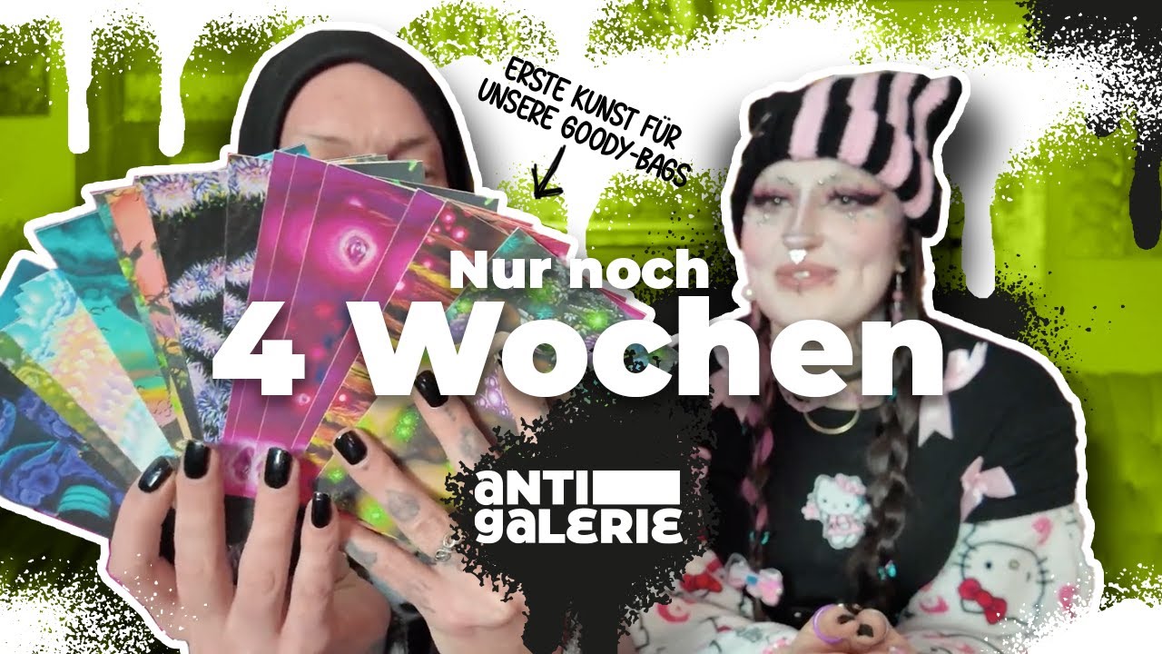 Nur noch 4 Wochen - ANTI GALERIE Eröffnungsfeier, Kunst für die Goody-Bags