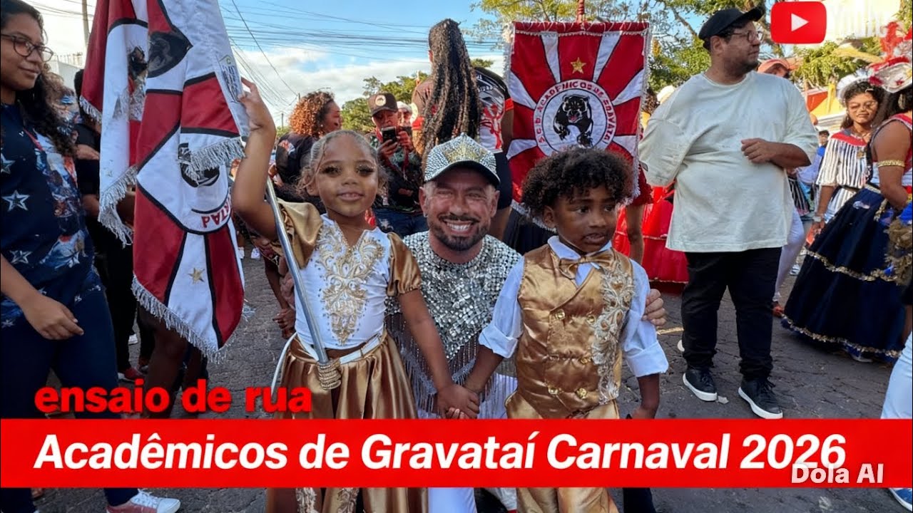 ENSAIO DE RUA ACADÊMICOS DE GRAVATAÍ CARNAVAL 2026