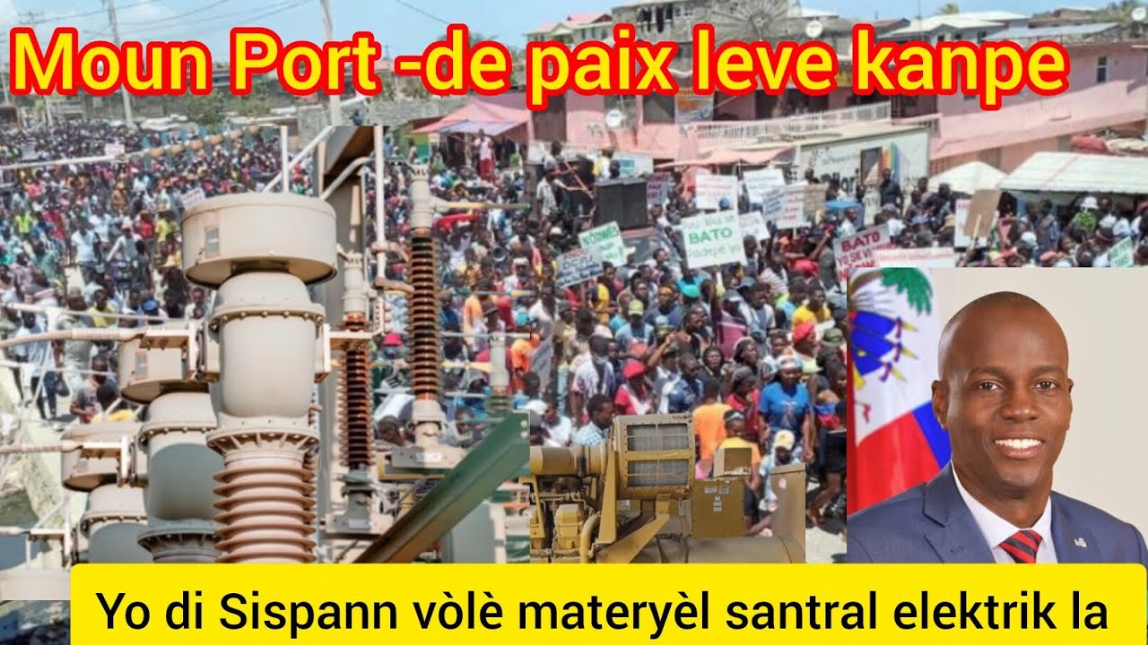 😭😭😭Gwo sabotay fèt nan santral elektrik Port de paix a, 