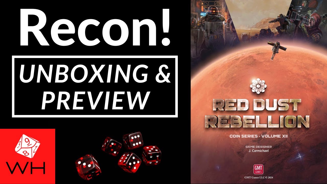 Recon! Red Dust Rebellion | Solitaire & Multiplayer | Science Fiction | Unboxing