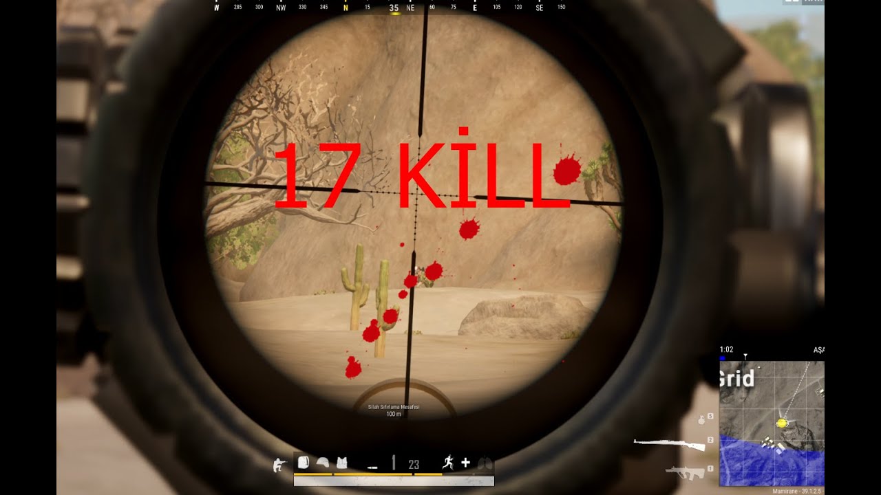 AUG + MK14 İLE HARİTAYI TEMİZLEDİM 17KİLL #pubg #solo