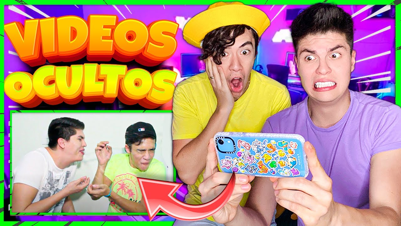 REACCIONANDO A NUESTROS VIDEOS || *MUCHO CRINGE* || NUESTROS VIDEOS OCULTOS ||  Serch y Uriel