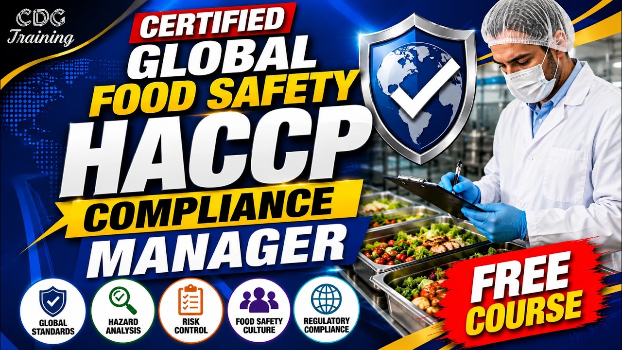 Food Safety & HACCP Compliance Manager Course | Completely Free Video | Learn Now
