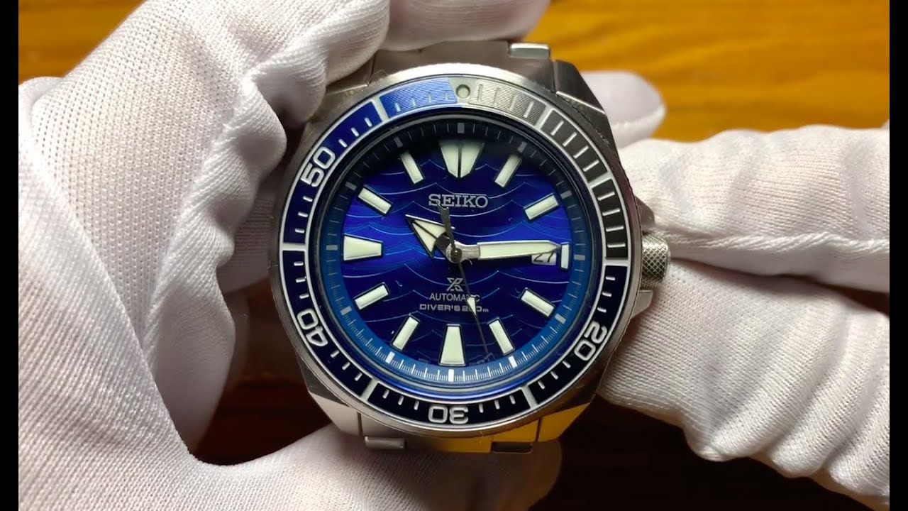 SEIKO SRPD23K1 PROSPEX SAMURAI SPECIAL EDITION SAVE THE OCEAN II GREAT WHITE