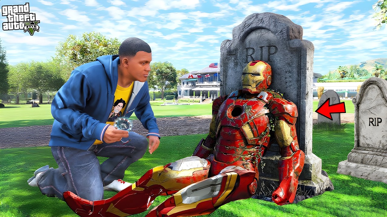Franklin and Chop Restoring Abandoned Ironman's Suit In GTA 5 | Paradox FTW