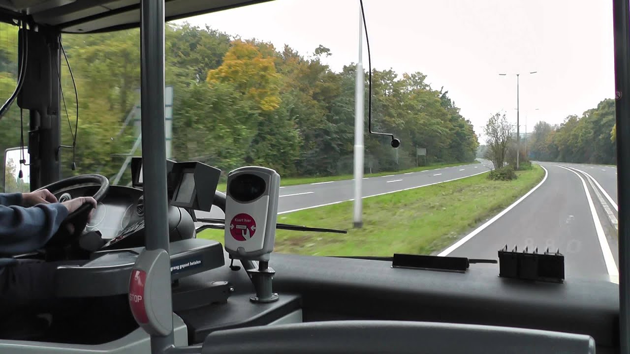 Busrit, lijn 246 RET Ridderkerk Vlietplein naar Kralingse Zoom, Rotterdam, 23 oct 2015