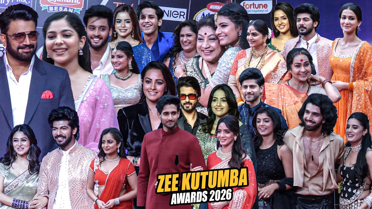 UNCUT - Zee Kutumba Awards 2026 | Red Carpet | Sharad Kelkar, Niharika Chouksey, Ayushi Khurana more