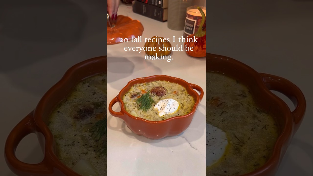 20 ✨cozy✨ fall recipes. Full written versions on my IG. #recipe #shorts #fall #food #cooking