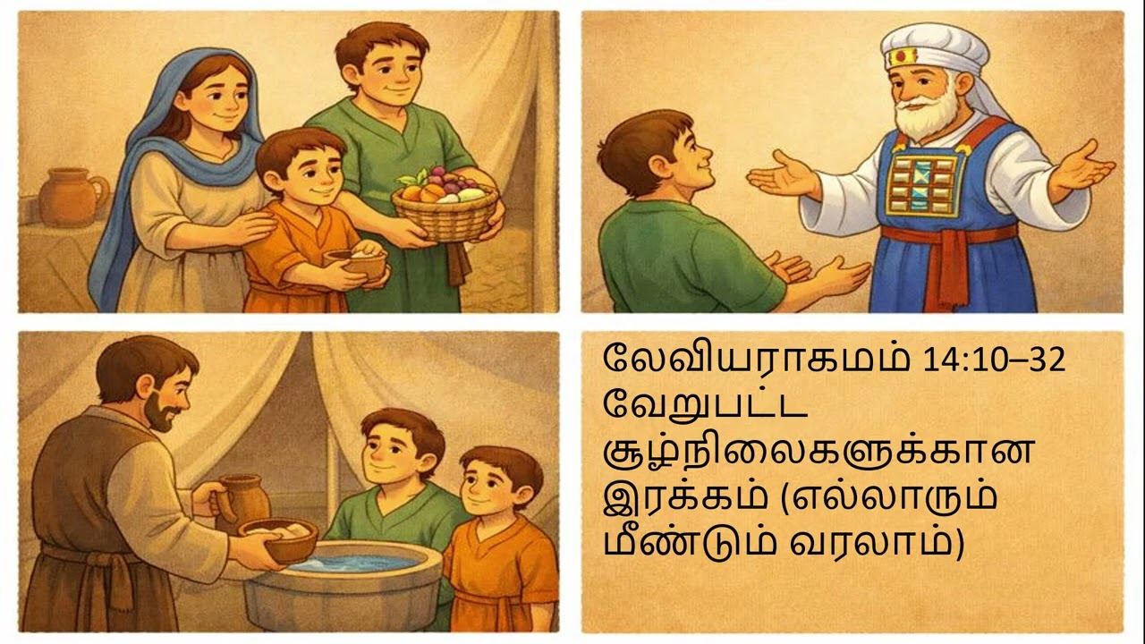 லேவியராகமம் 13–15 | சுத்தம்/அசுத்தம், சுத்திகரிப்பு, மீண்டும் ஆராதனை | Come Study With Me