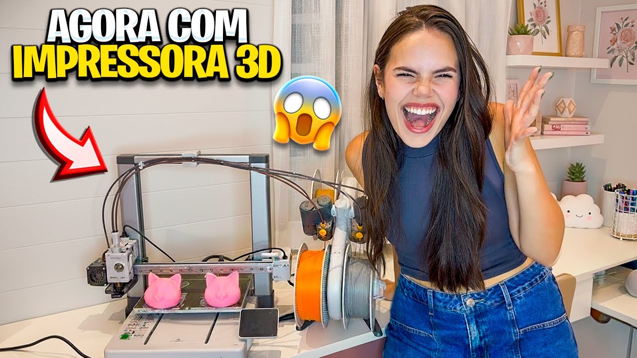 TRANSFORMEI MEU CANTINHO DE ESTUDOS COM UMA IMPRESSORA 3D!