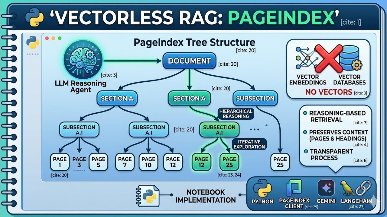 Workflow of Vectorless RAG: PageIndex#vector#rag#ai#pageindex