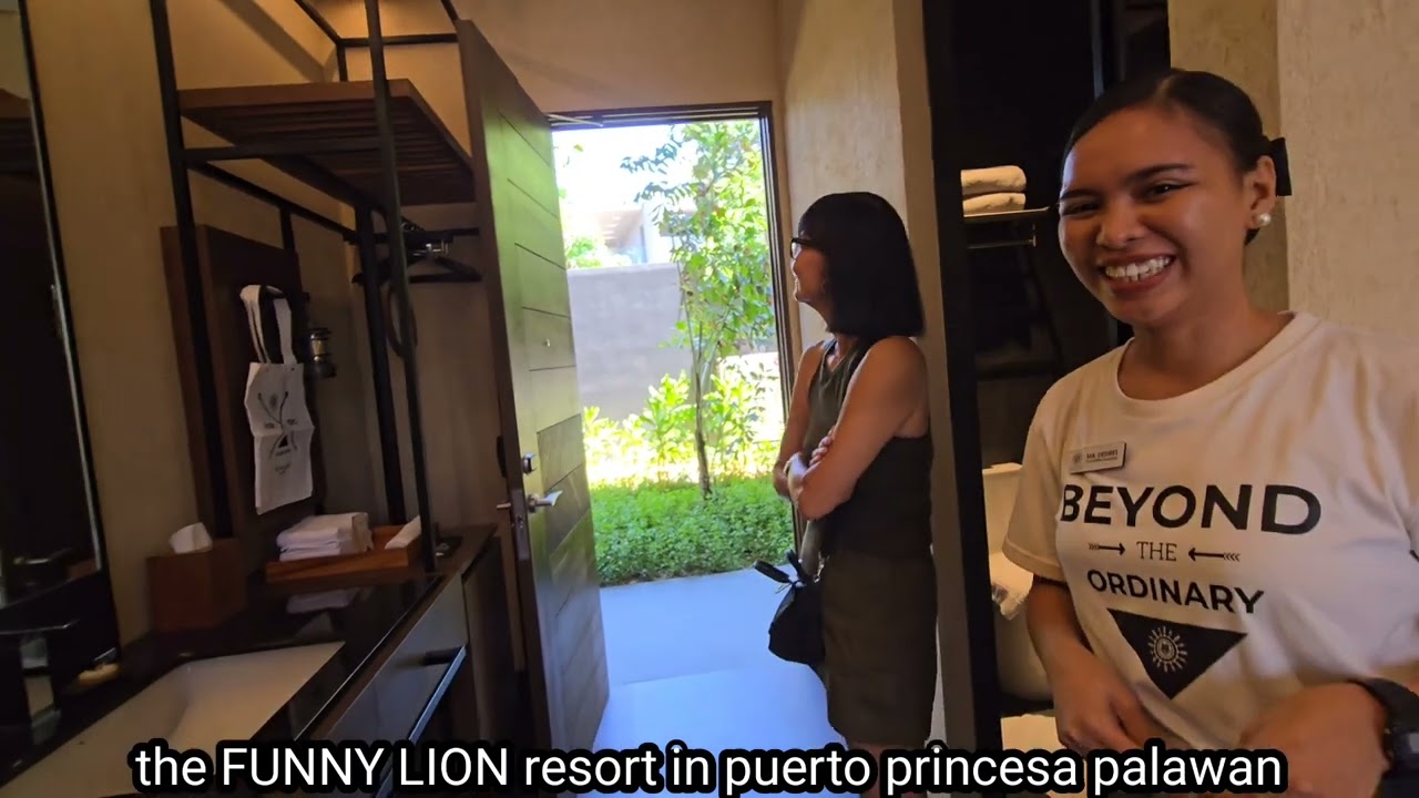 the brand new resort...called the FUNNY LION in puerto princesa palawan with my wife berna baron.