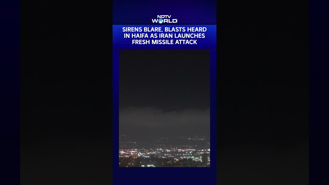 Israel Attacked | Sirens Blare & Blasts Heard In Haifa As Iran Fires Barrage Of Missiles