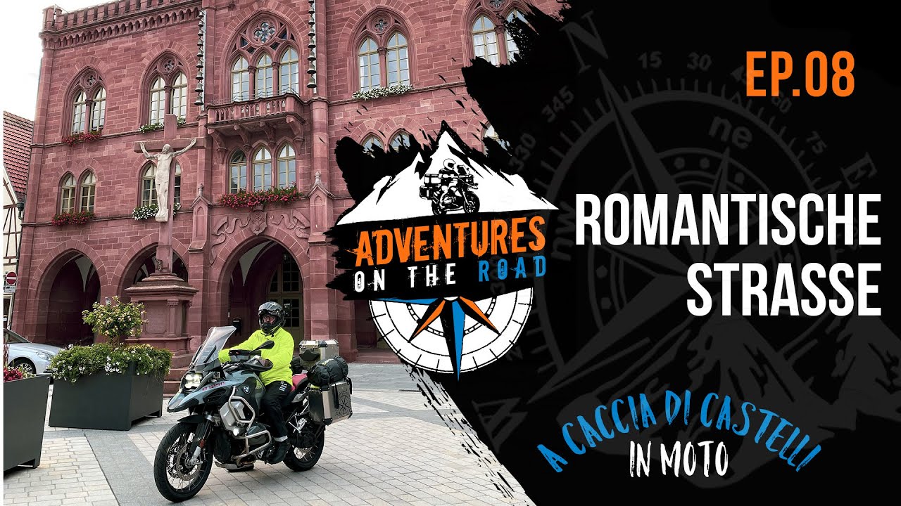 [Ep.08] La pioggia ci perseguita lungo la Romantische Straße - A Caccia di Castelli in Moto 🏰 [4K]