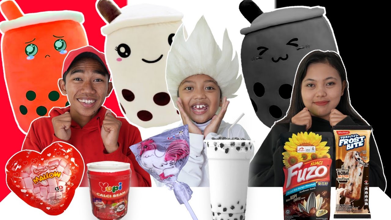 PILIH KARAKTER BONEKA BOBA SESUAI MAKANAN 1 WARNA PART 4! BIAN KEHILANGAN ES KRIM😭 | Mikael TubeHD