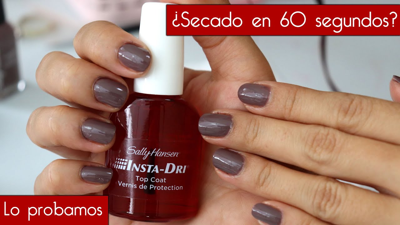💅Probando Sally Hansen Insta-Dri Top Coat💅Seca el esmalte en sólo segundos!⏰